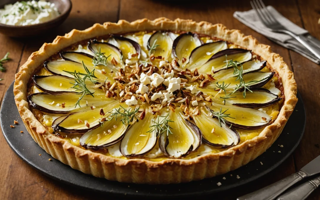 Endives et chèvre : étonnante tarte santé qui vous veut du bien